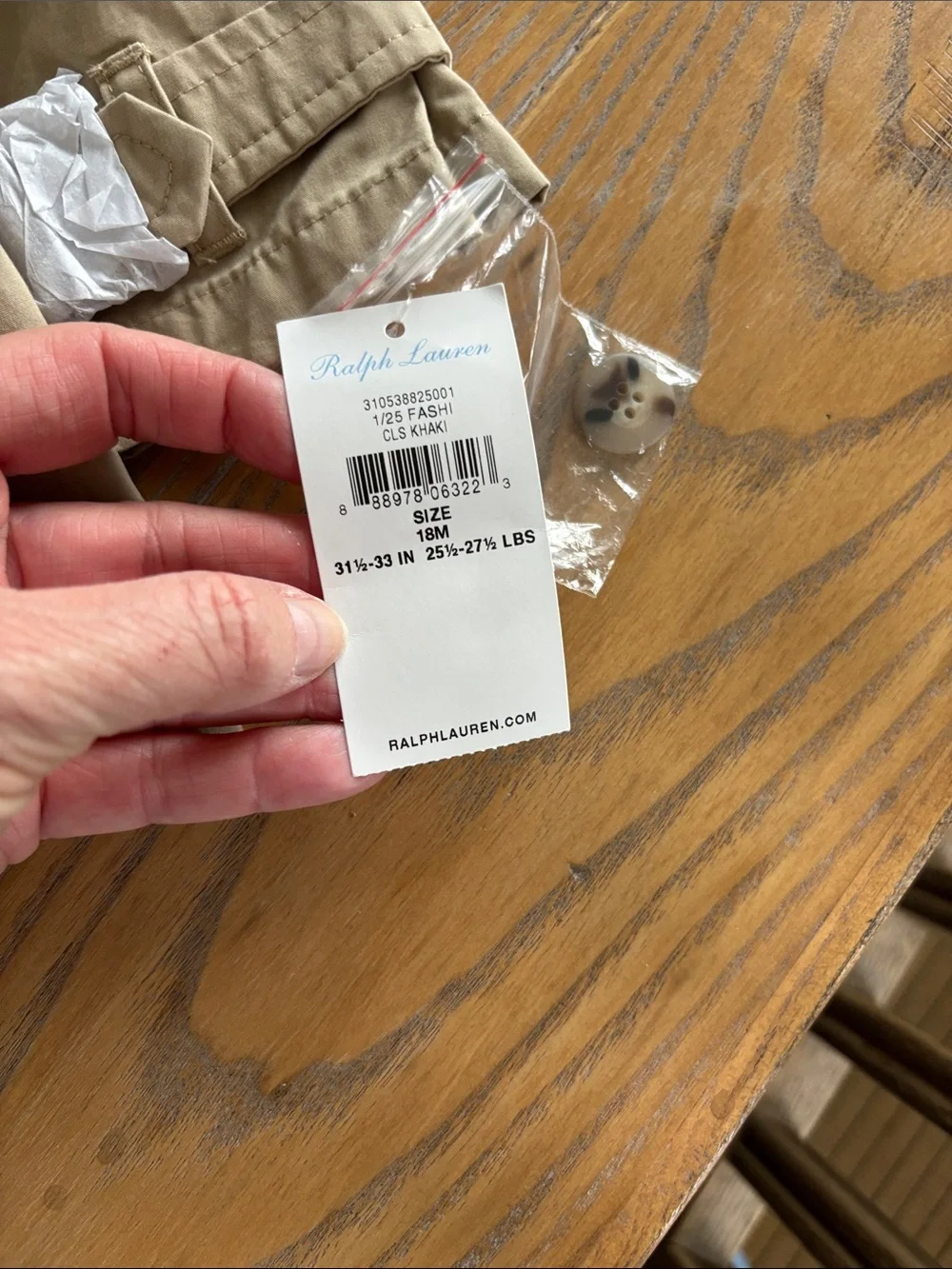 Ralph Lauren Tan Trench Coat Jacket for Kids